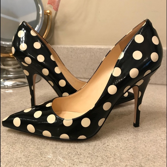 kate spade polka dot heels